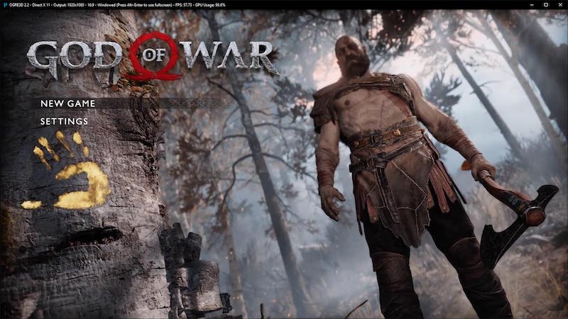 Cover Image for God Of War 4 (2018) running on PC & benchmark