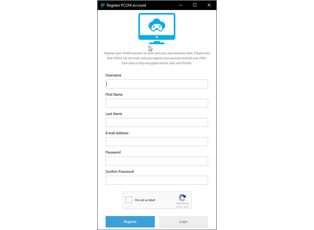 PCSX4 Account Registration